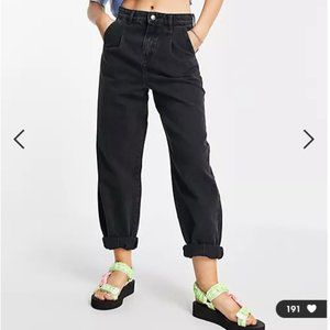 NWT DTT Grace balloon leg jeans in washed black - Size 8